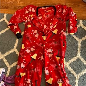 A Christmas Story Button-up Onesie PJs - XL